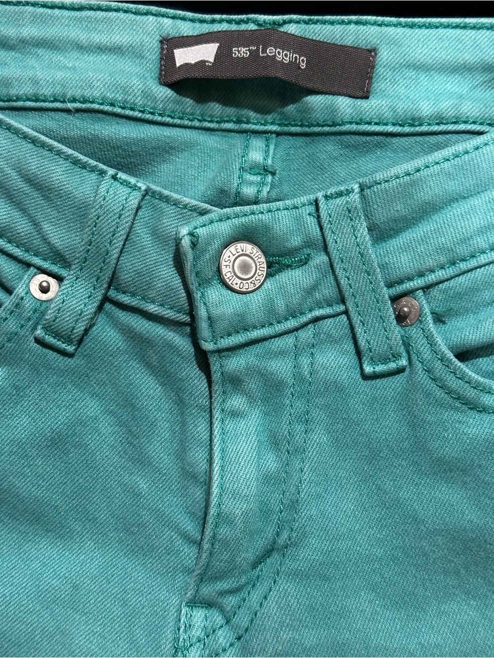 Levi's Teal Green 535™ Legging Jeans